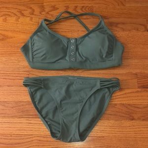 Women’s Xhilaration Ribbed Bikini Set
